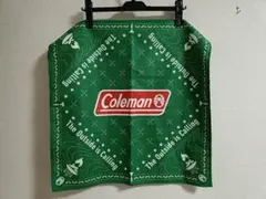 コールマン　coleman　ミニ　テーブルクロス　弁当包にも　未使用品　グリーンのサムネイル