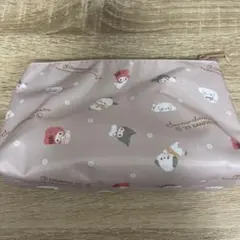 【匿名配送】　サンリオ　舟形ポーチ　くすみピンク　マイメロ　ポチャッコ　クロミ