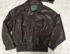 Vallemont ダークブラウン レザージャケット