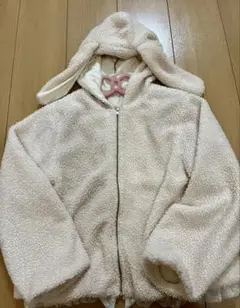 晴様専用☆la poche biscuit うさ耳ジップパーカ(๑˃̵ᴗ˂̵)のサムネイル