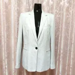 ZARA☆ザラ☆麻☆リネン☆グレー☆ブレザー☆テーラードジャケット☆Mサイズ☆