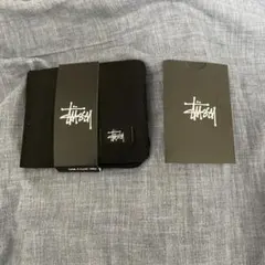 STUSSY ステューシー 二つ折り財布 ブラック