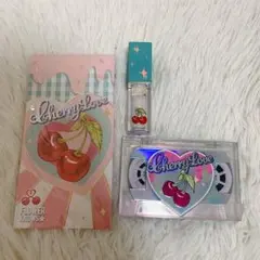 フラワーノーズ チェリーラブ アイシャドウパレット グリッター ノベルティ 3点