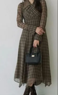 Mercuryduo マーキュリーデュオ　チェック　ワンピース Mサイズ