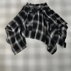 アシンメトリックチェック柄スカート