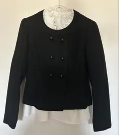 ROPE ロペ ノーカラー ジャケット ブラック フォーマル 卒園 入学