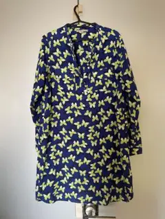 Vintage Gap 蝶柄 ミディ丈ワンピース M size