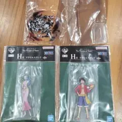 ワンピース　1番くじ　アクリルスタンド　3点セット