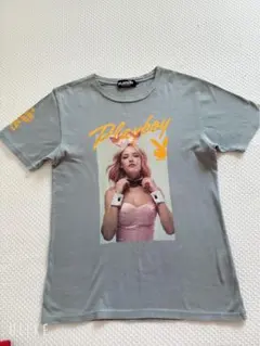 HYSTERIC GLAMOUR プレイボーイ　コラボ Tシャツ グレー　美品