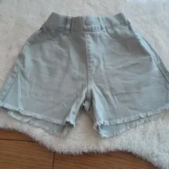 デニムショートパンツ キッズ 140cm ミントグリーン GLOBALWORK