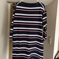 美品　UNIQLO ボーダー　チュニック丈　L