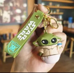 STAR WARS マンダロリアン ベビーヨーダ グローグ キーホルダー④のサムネイル