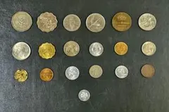【世界各国の古銭・海外コイン】19枚セット タイ/韓国/旧東ドイツ/北欧等 希少のサムネイル