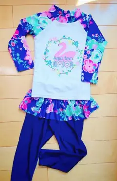 フラミンゴ柄　ラッシュガード　110