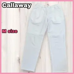 Callaway キャロウェイ ゴルフウェア ストライプ ロングパンツ Mサイズ