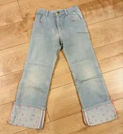 120サイズ ハートポケット デニムパンツ