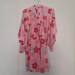 キッズ 浴衣 120cm ピンク 花柄　motherwaysのサムネイル