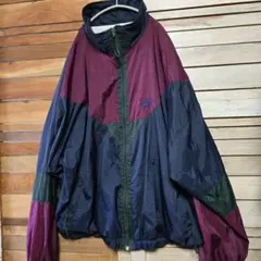 NIKE ナイキ ナイロンジャケット マルチカラー USA製 銀タグヴィンテージ