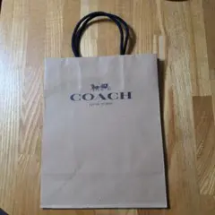 匿名配送 COACH ショップ袋 ブラウン 再生紙製
