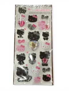 サンリオ キラキララインストーンシール ハローキティ ゼブラ 白黒