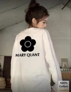 MARY QUANT 長袖Tシャツ ホワイト