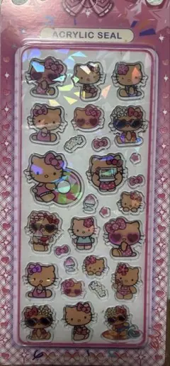 アクリルシール 日焼けキティ