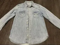 AZULbyMOUSSY アズールバイマウジー　ライトブルーデニムシャツ