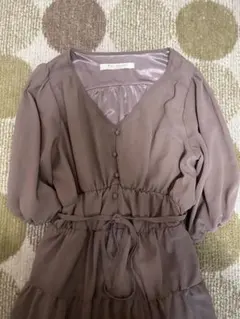 値下げ交渉神田！Ray Cassin 薄紫 ロングワンピース 半袖