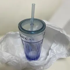 スターバックス　グラスタンブラー　ブルーグラデーション　473ml