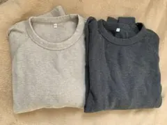 無印良品　クルーネック長袖Tシャツ