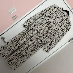 ダルメシアン　ロング　ワンピース　L