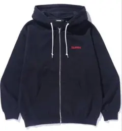 XLARGE ブラック ジップアップパーカー