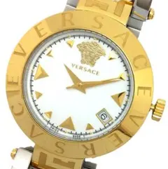 ヴェルサーチ 腕時計 レーヴ メデューサ デイト メンズ 中古品 (38075)のサムネイル