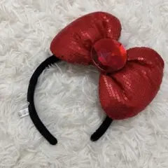 キティ ハローキティ リボン カチューシャ 赤 ユニバ