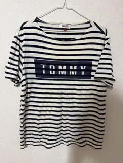 HILFIGER DENIM ストライプ Tシャツ L
