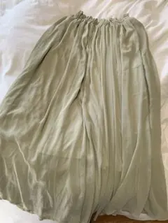 スカート　黄緑