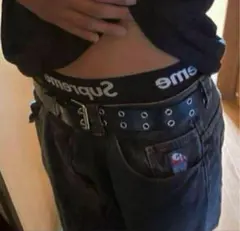 スタッズベルトダブルピンベルト　スケーターベルト　y2k bigboy