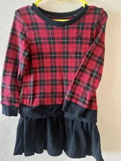 ポロ　ラルフローレン　赤チェック　ワンピース