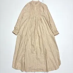 【VINTAGE】LL BEAN チロリアン ワンピース レディース 古着 LL Bean チロリアン柄 ピンタック フランネル