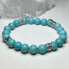 【災難お守り】ターコイズ ブレスレット 8mm玉 パワーストーン レディース