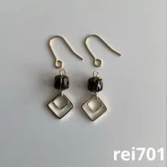 No.425 シンプル　チェコビーズ　ピアス　イヤリング