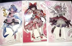 東方project アクリルフィギュア　3点セット　ダイソー　DAISO