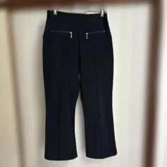 レディース ブラック パンツ M ジップポケット