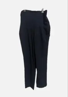 【ユニクロ】 黒 マタニティパンツ ハイウエスト XL