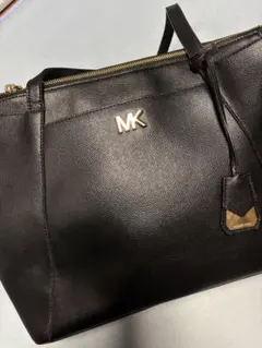 【美品】MICHAEL KORS ハンドバッグ ブラック MKロゴのサムネイル