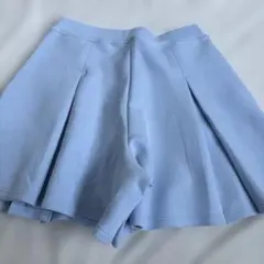 UNIQLO スウェットミニスコート　キュロット　ショートパンツ　水色　ユニクロ