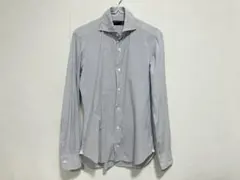 BARBA バルバ カッタウェイシアサッカーストライプシャツ S 美品のサムネイル