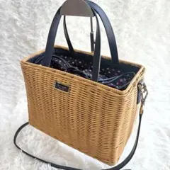 ケイトスペード かごバッグ 2way ショルダーバッグ リップ柄のサムネイル