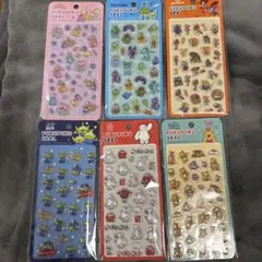ディズニー ぷくぷく シール 6枚セット