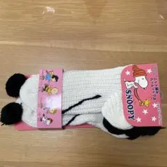 スヌーピー ニット編み ルームソックス